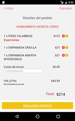 Margherita Pizza android App screenshot 1