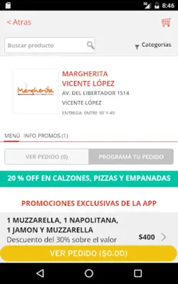 Margherita Pizza android App screenshot 2